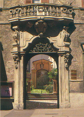 Entrance of the Palazzo Riva, via Pretorio, Lugano